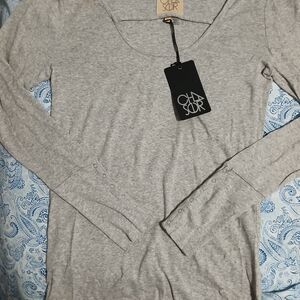 Nwt Chaser Heather Gray Long Sleeve Tee